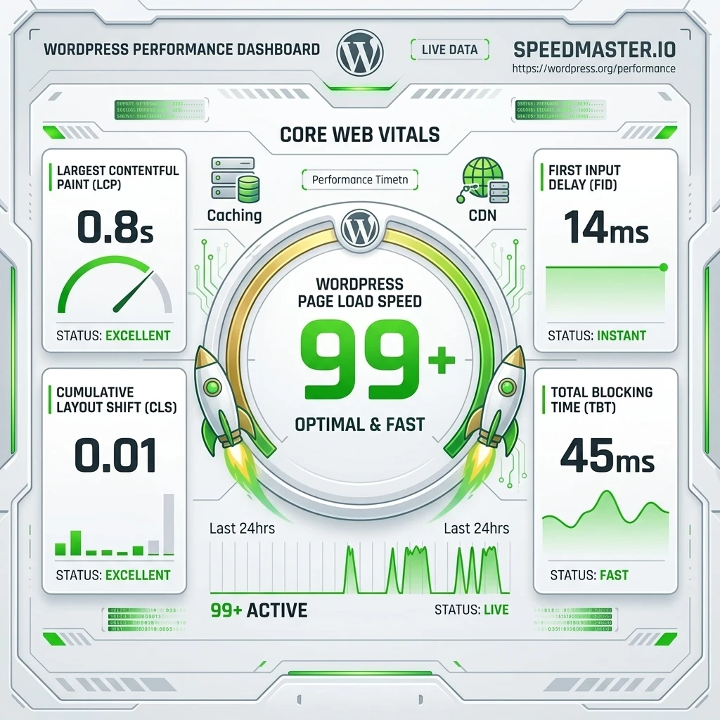 Lassú WordPress oldal felgyorsítása: Core Web Vitals tippek