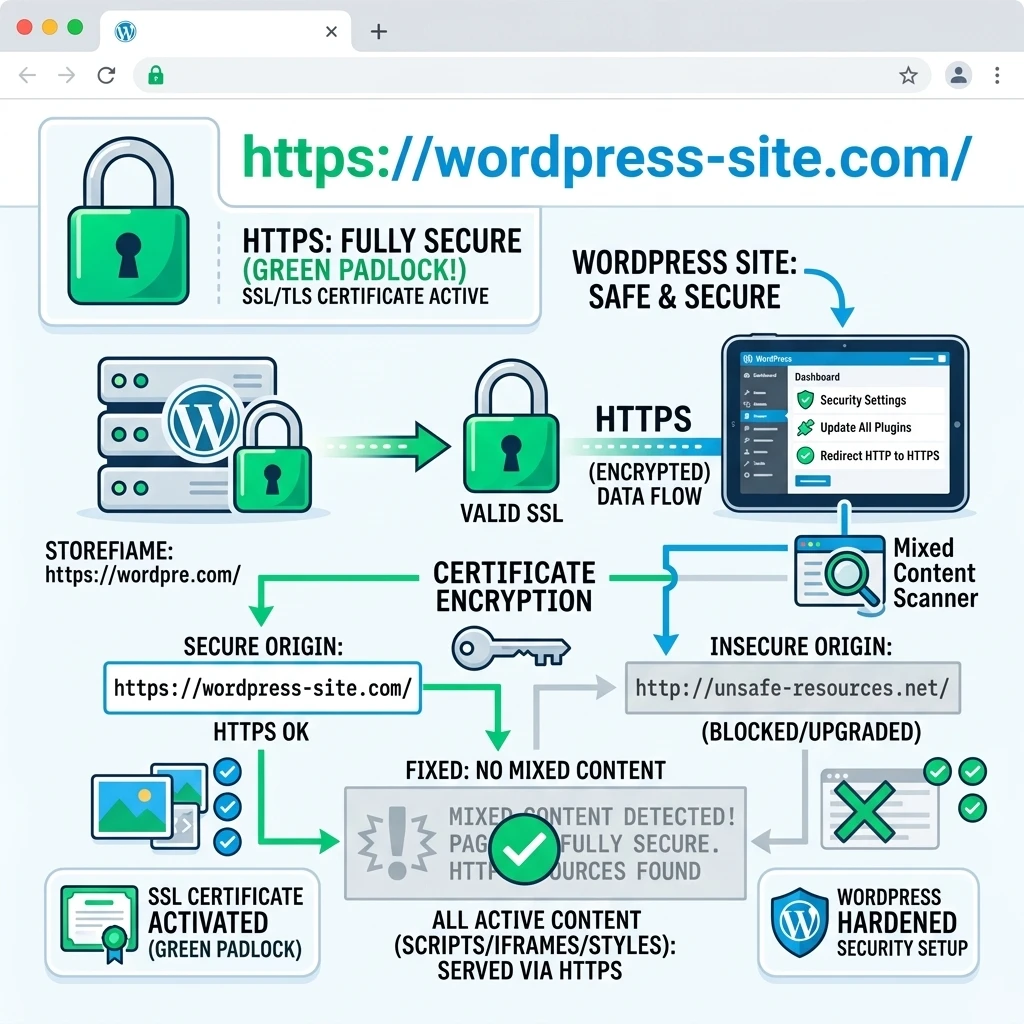 SSL és "Nem biztonságos" figyelmeztetés: A Mixed Content hiba javítása